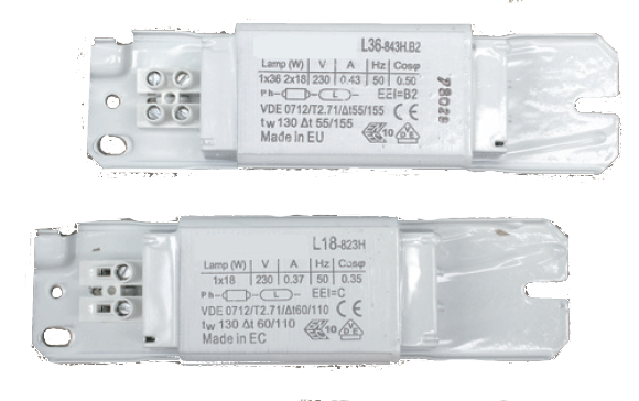 Ballast elettromagnetico Fluorescenza 1x18W