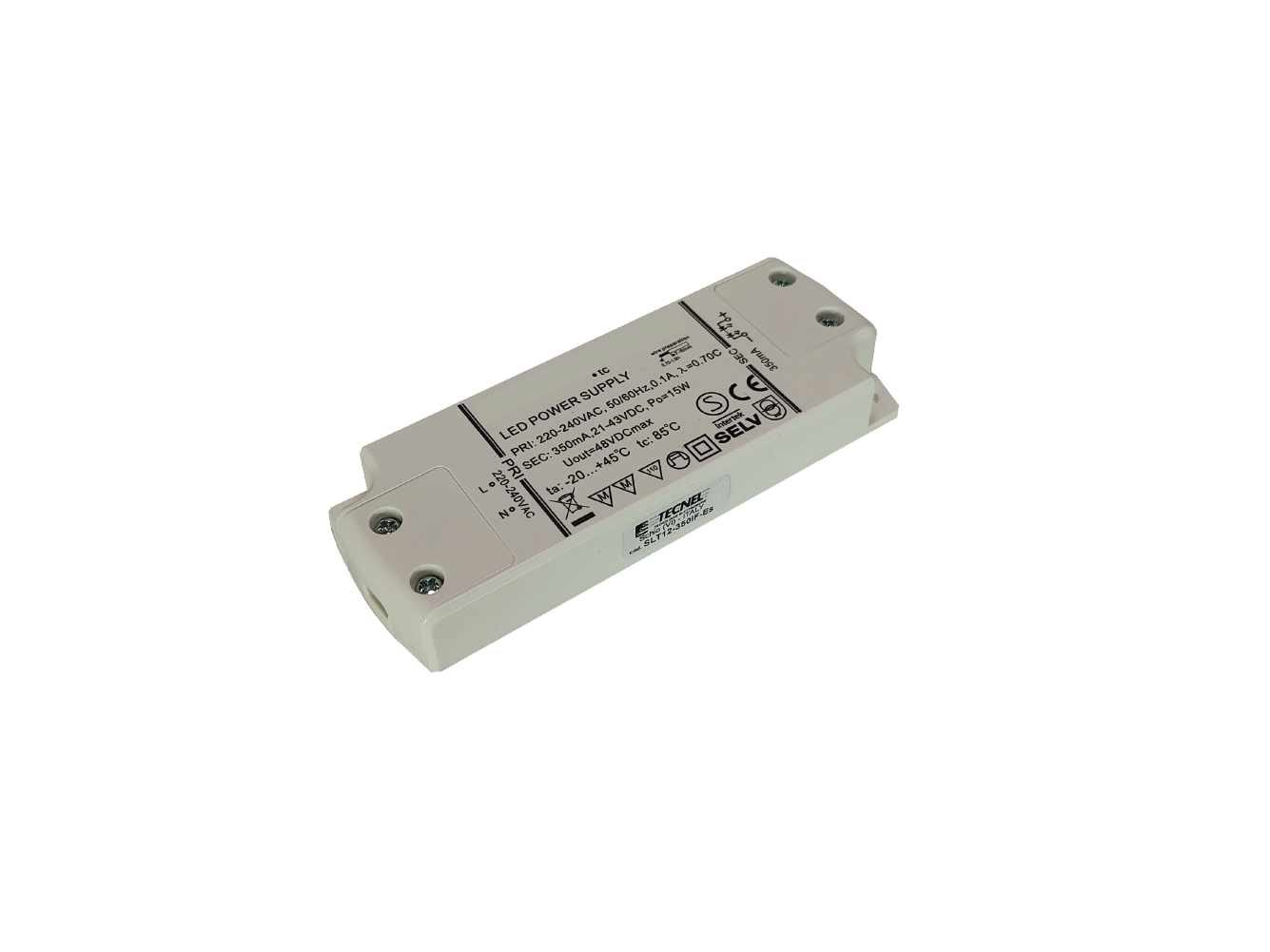 SLT12-700IF-ES - Driver CC LED 15W 700mA 220-240V IP20