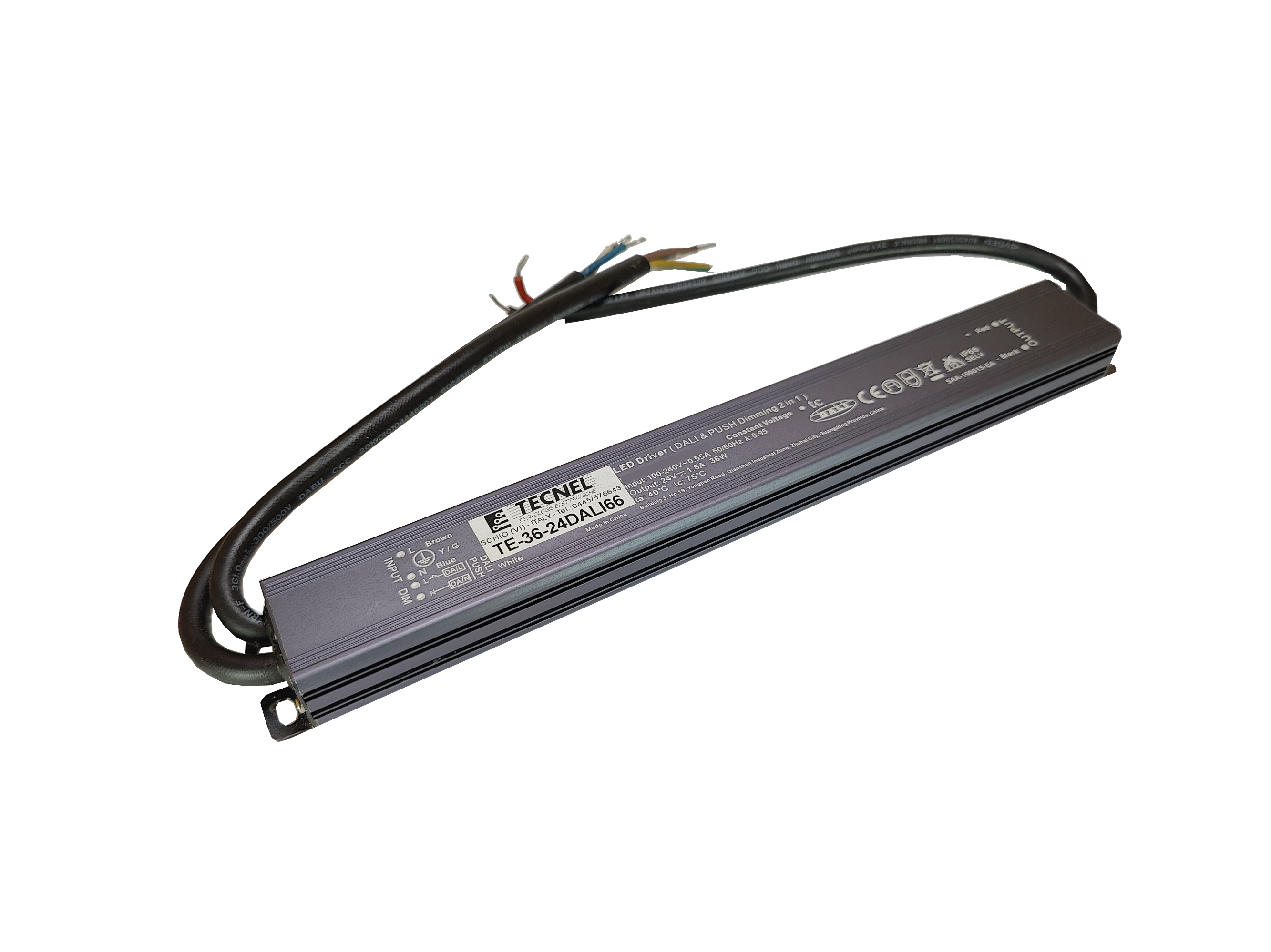 TE-36-4811067 - Alimentatore CV STRIP LED 36W 48Vcc Dimmerabile 0/1-10V IP67