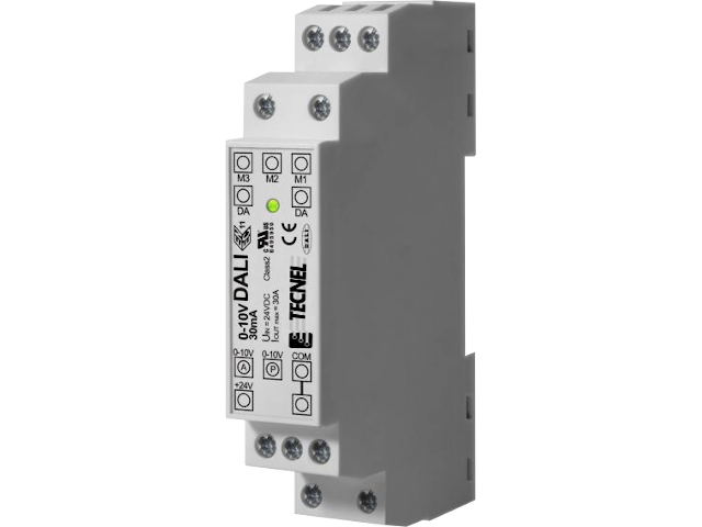 TE110DALIDIN - Convertitore 1 Modulo DIN da segnale 0/1-10Vcc a DALI