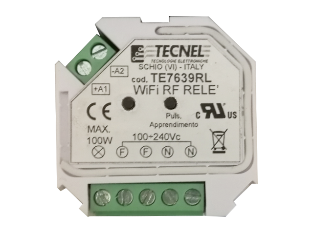 TE7639RL - WiFi RF Rele’ Passo Passo da Fondo Scatola 5A 230Vac